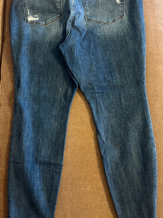 Judy Blue Skinny Jeans 18W Distressed Raw Hem Medium Wash